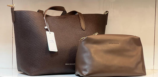 CHRISTINA&OLK 2-piece Woven Shopper Tote