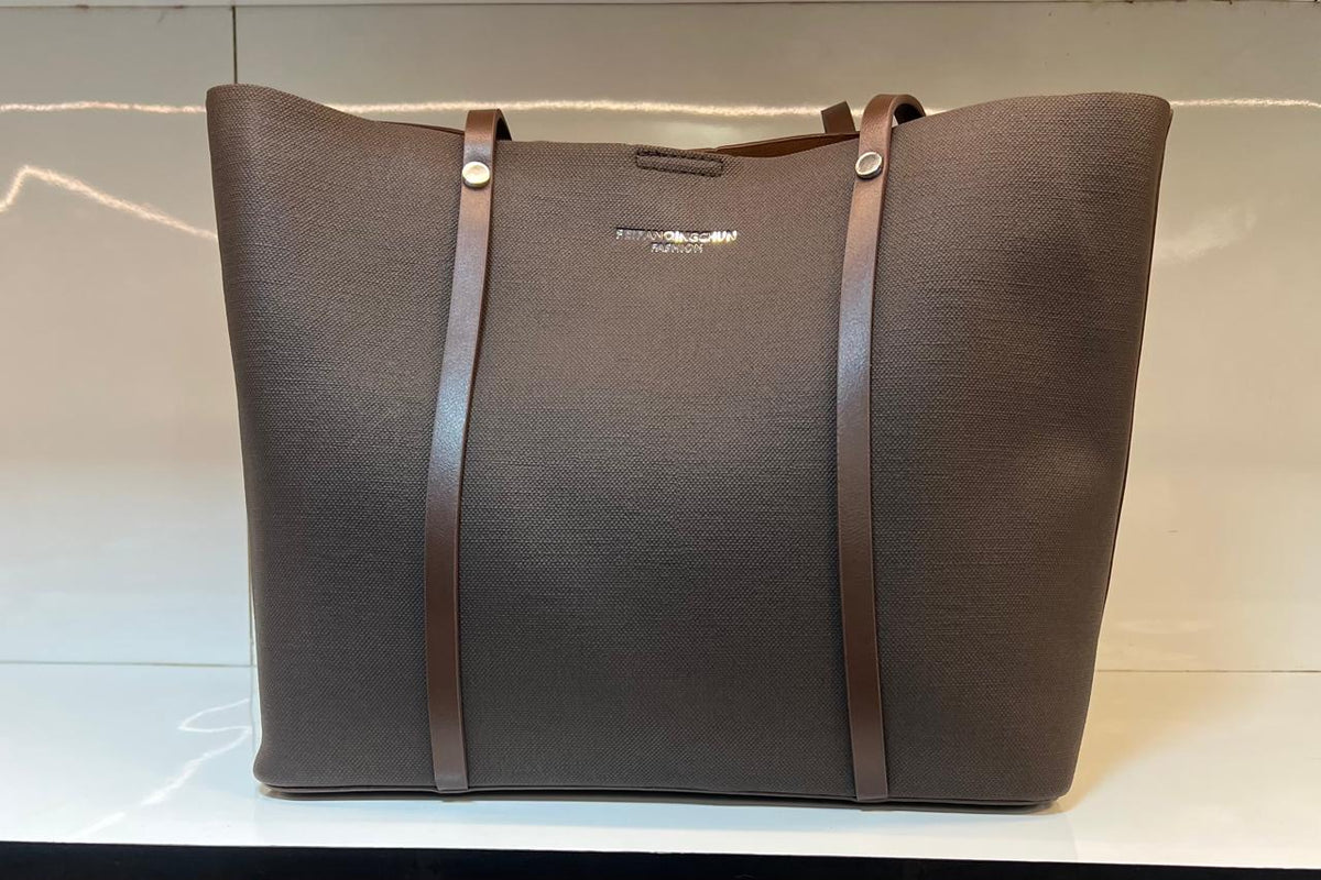 Minimal Textured Work Tote