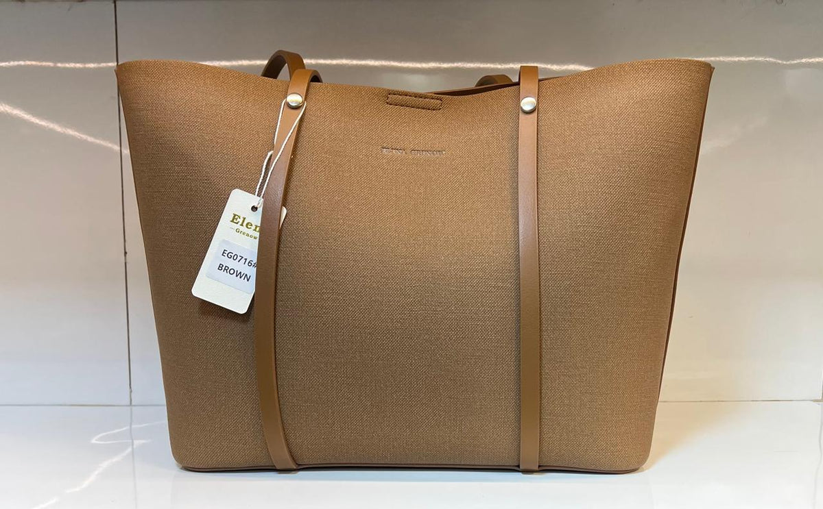 Minimal Textured Work Tote