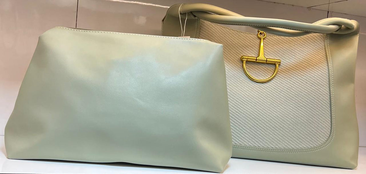 Horse Shoulder Tote with Pouch