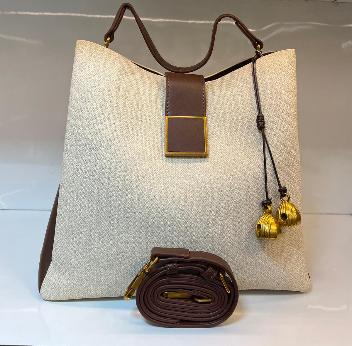 Korean Style Structured Tote