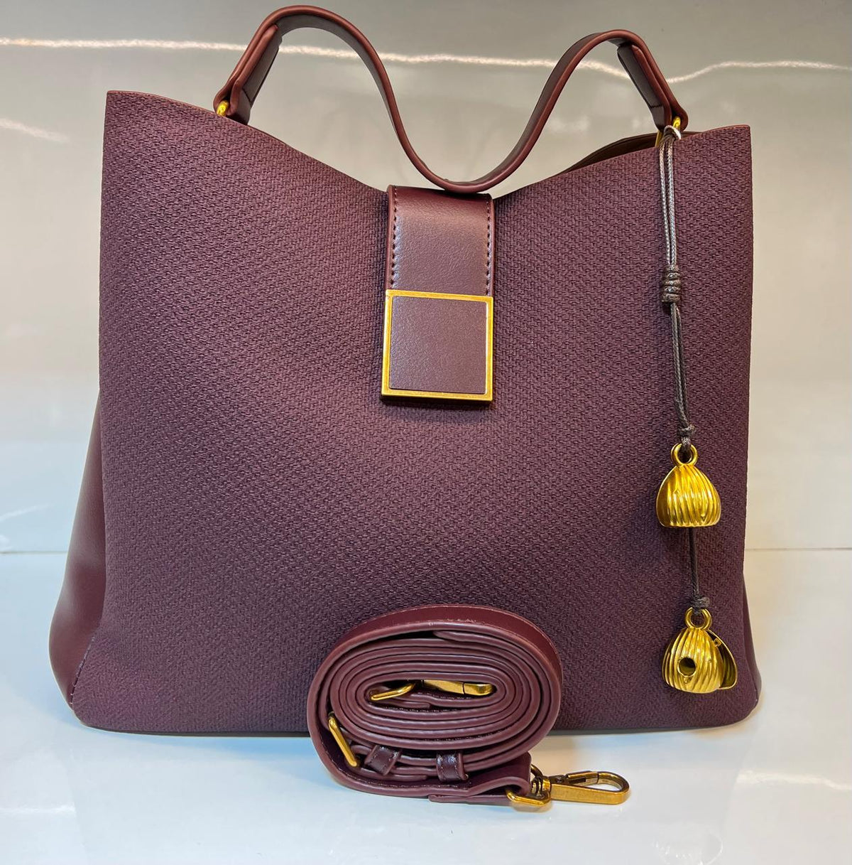 Korean Style Structured Tote