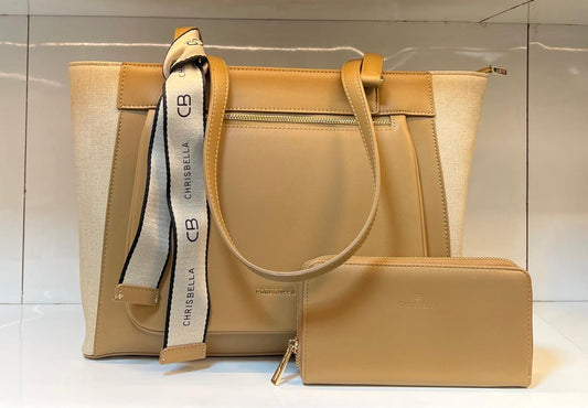Chrisbella Canvas Tote Set