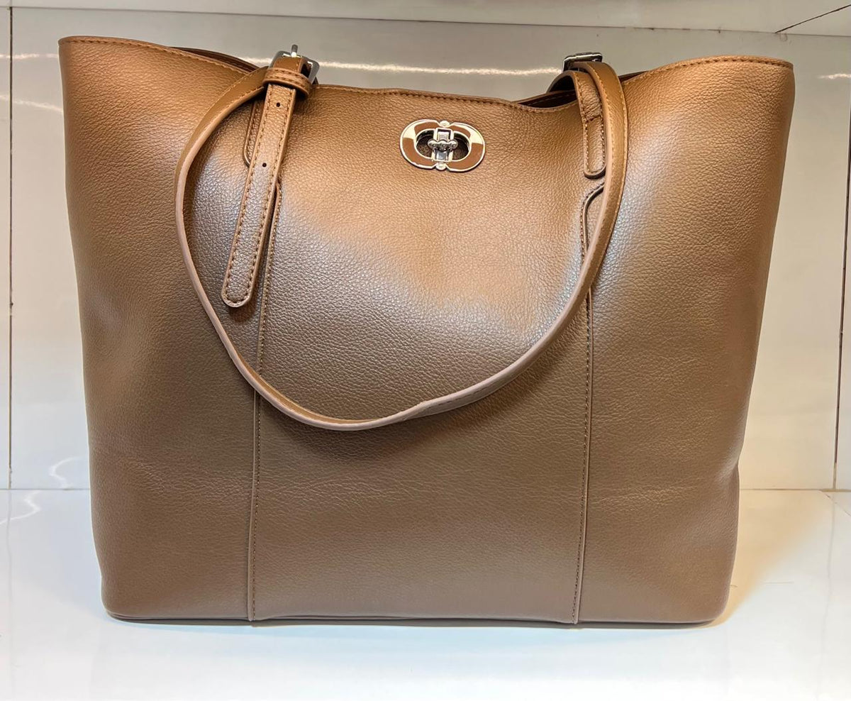 Turn-Lock Tote Bag
