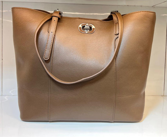 Turn-Lock Tote Bag