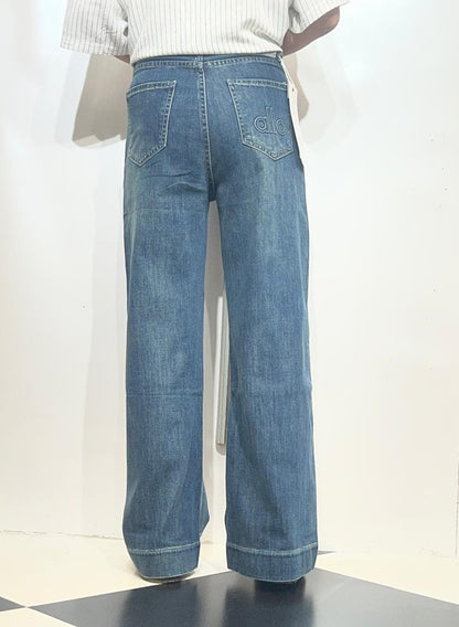 Alo Dark-wash Straight-Leg Jeans