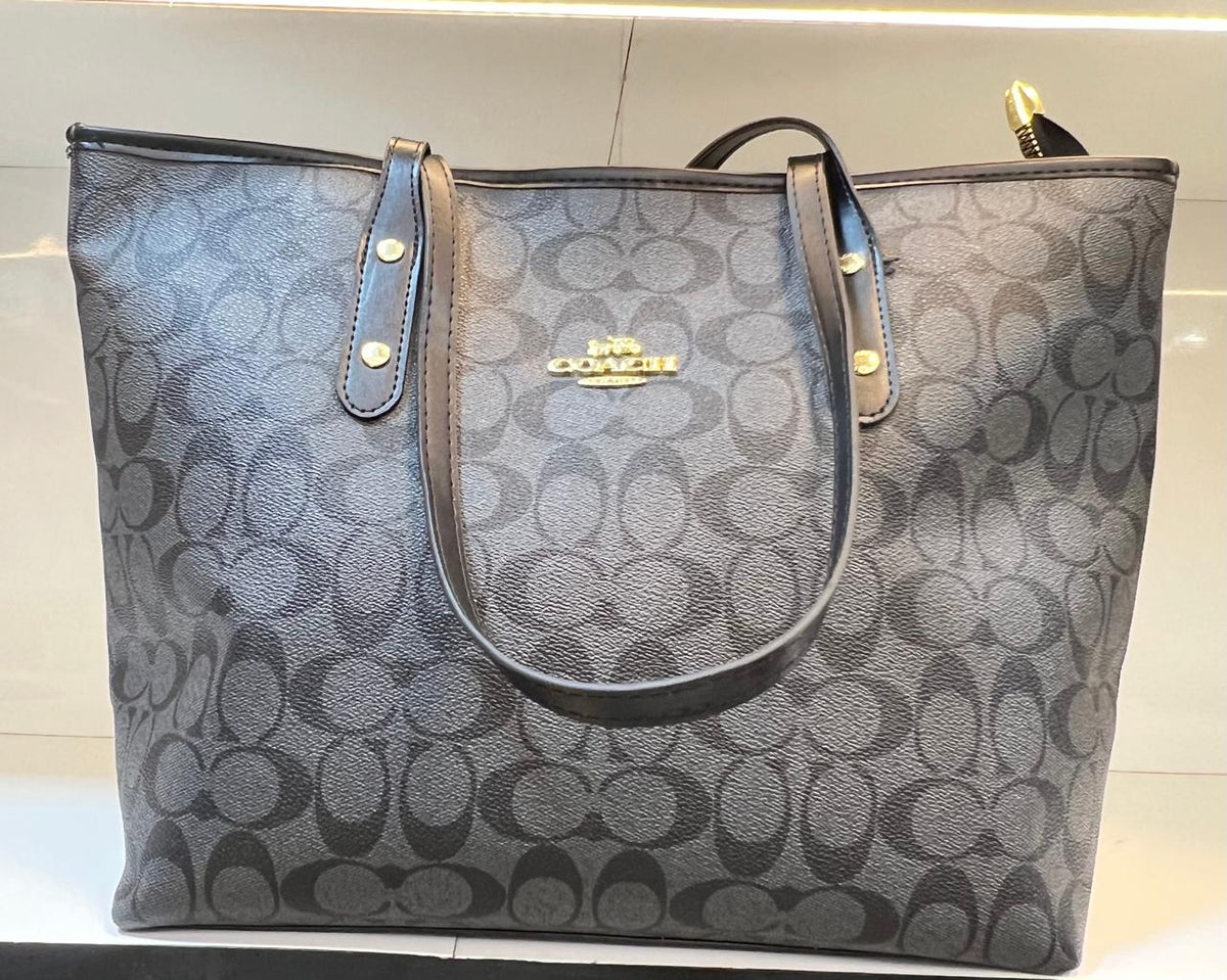 Coach Signature Canvas City Tote