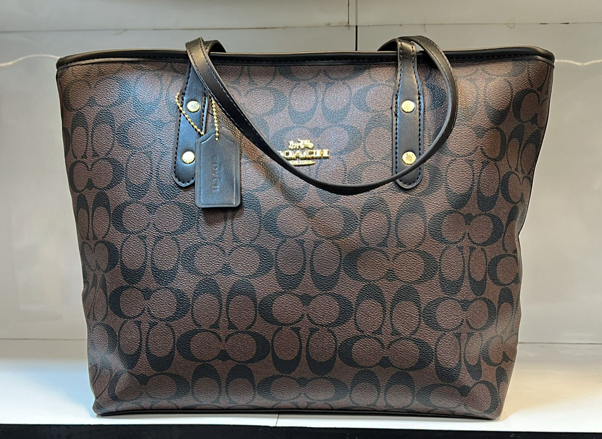 Coach Signature Canvas City Tote