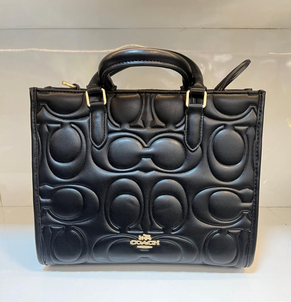 Coach Embossed Signature Mini Tote