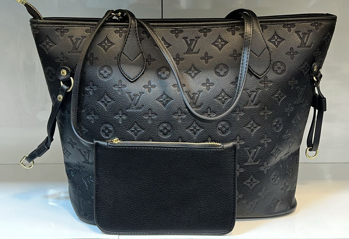 LV Neverfull-style Tote with Pouch