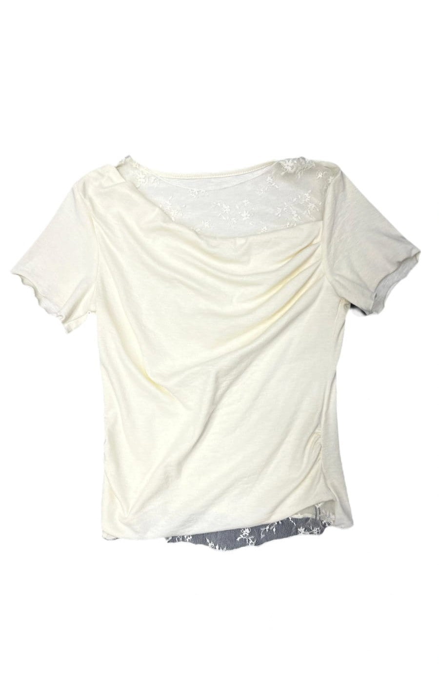 Cowl Neck Ruched Top