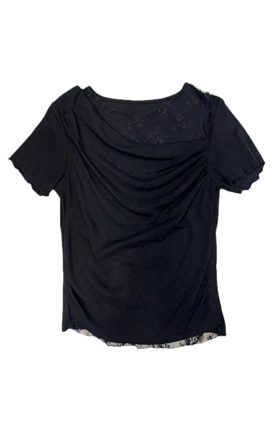 Cowl Neck Ruched Top