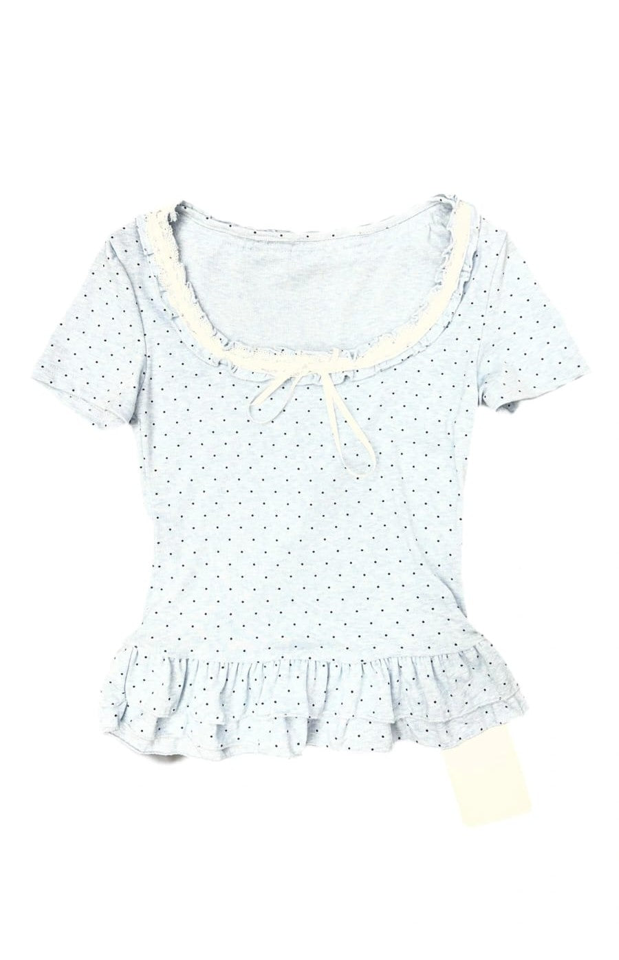 Polka Dot Peplum Baby Top
