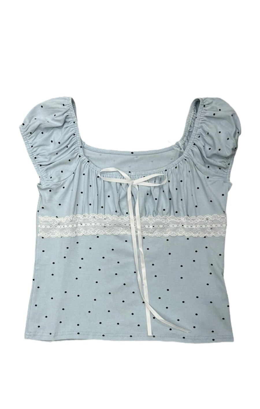 Puff Sleeve Ruched Top