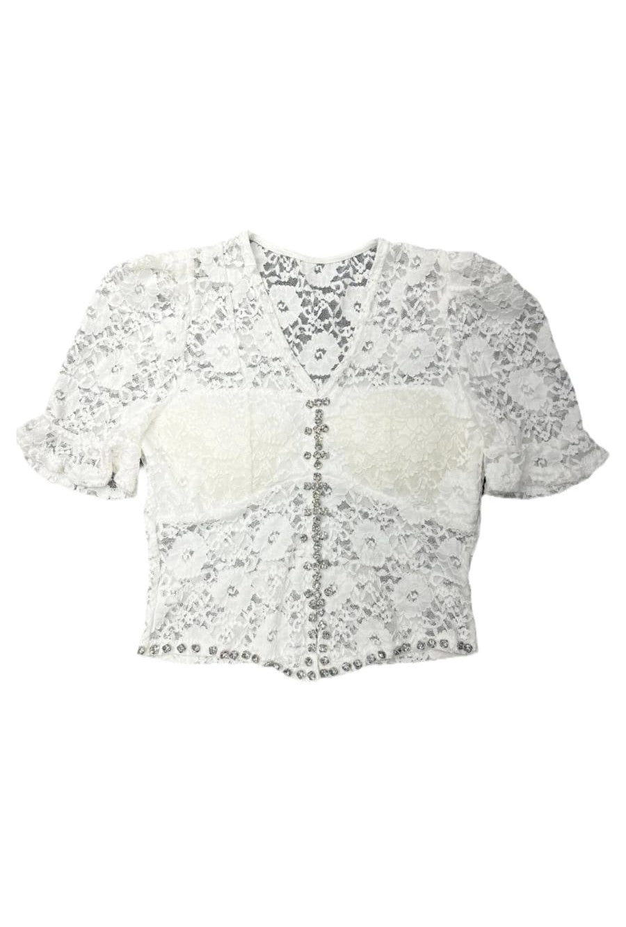 Sheer Floral Lace Cardigan Top