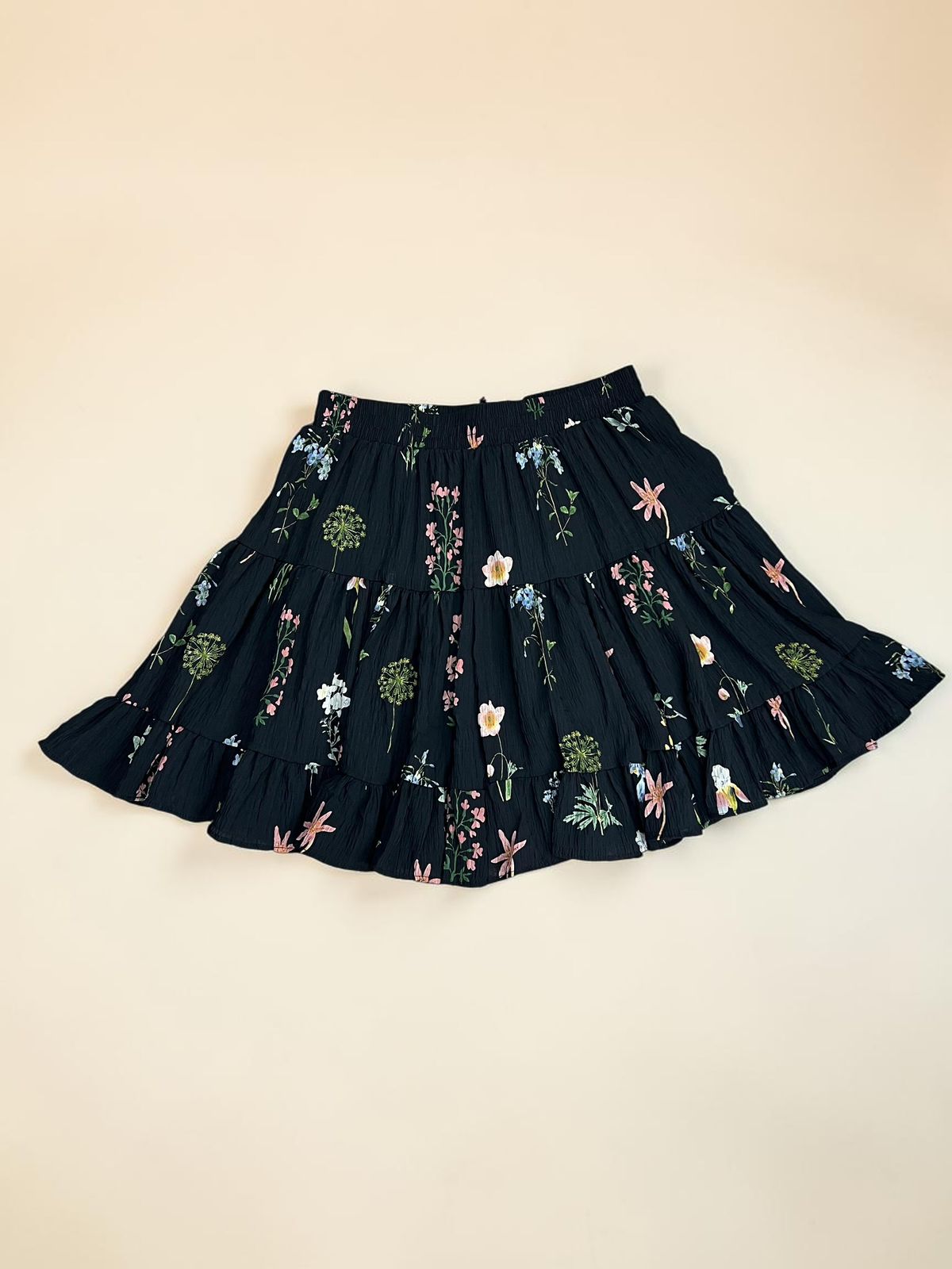 Floral Layered Mini Skirt