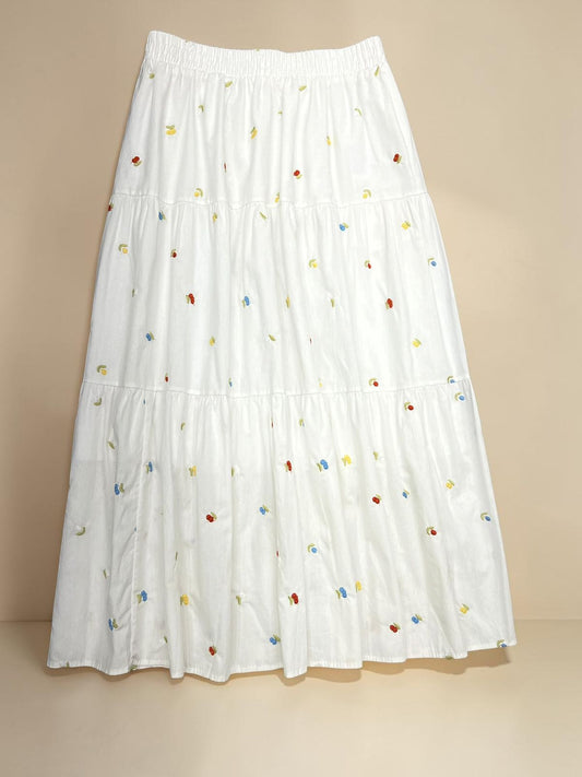 Candy Confetti Tiered Maxi Skirt