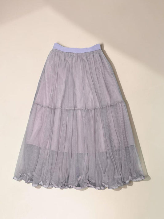 Lilac Dream Tulle Midi Skirt