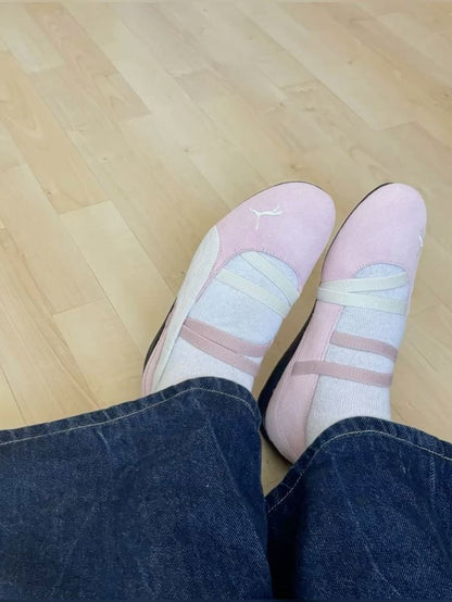 PUMA Speedcat Ballet Suede Whisp of Pink & White