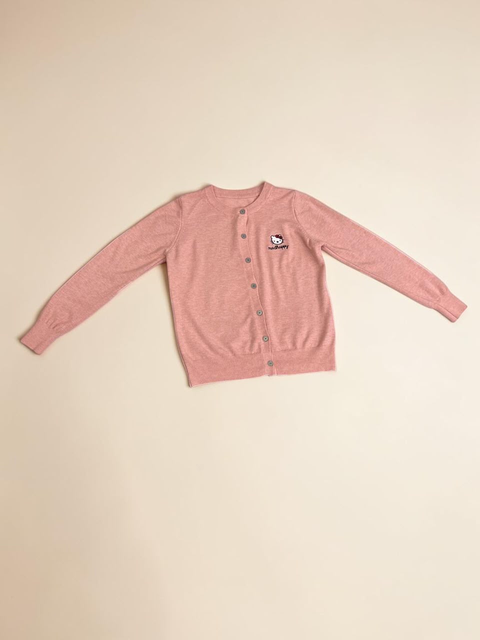 Hello Kittty Embroidered Knit Cardigan
