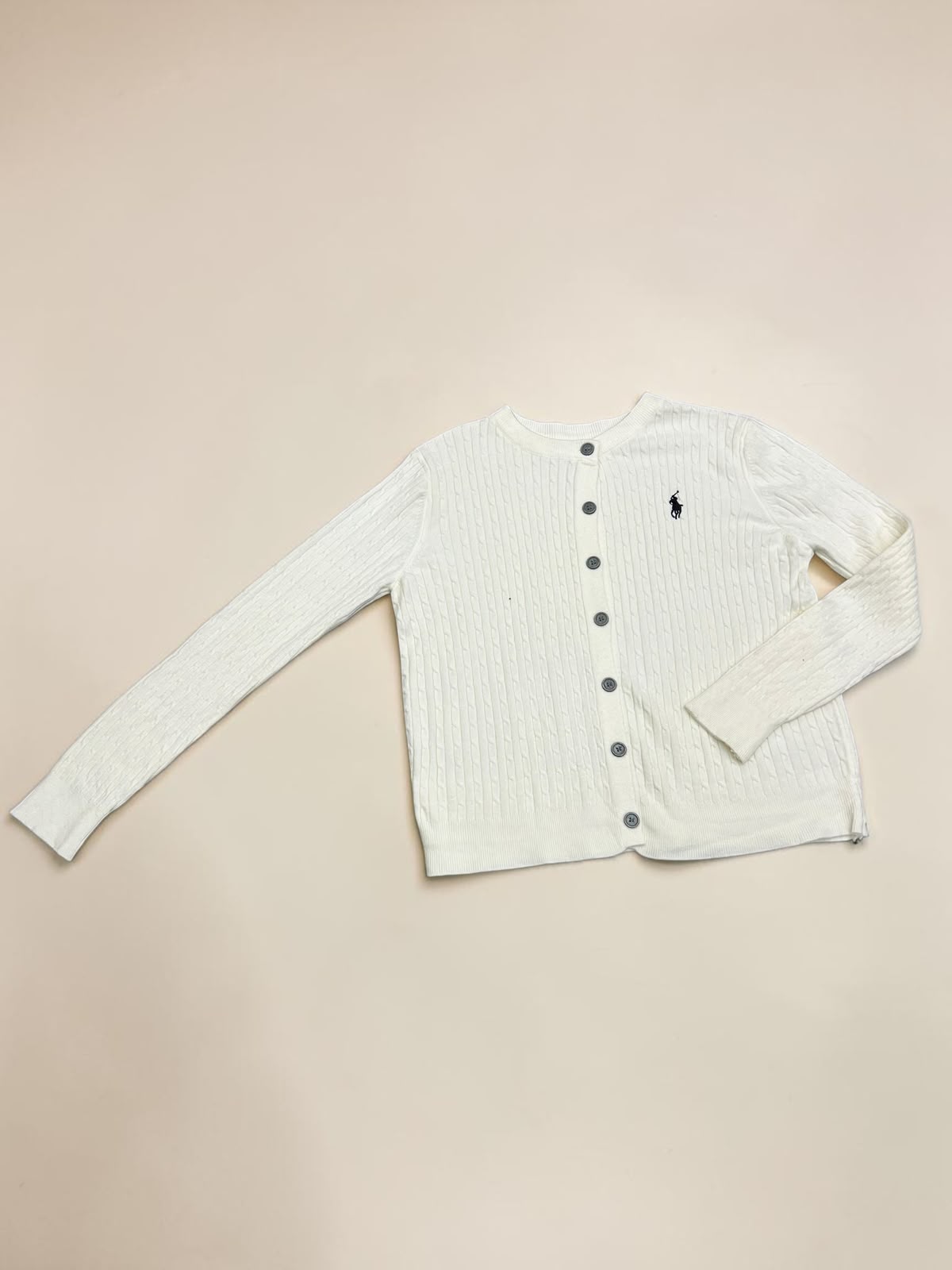 Classic Cable Knit Button-up Cardigan