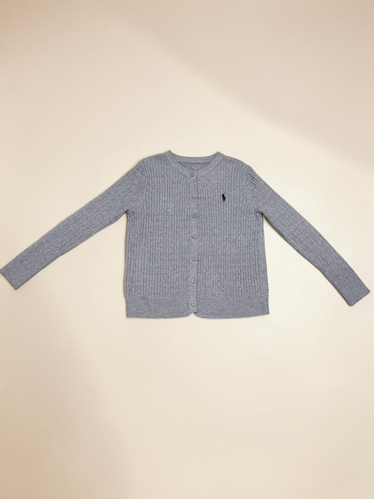 Classic Cable Knit Button-up Cardigan