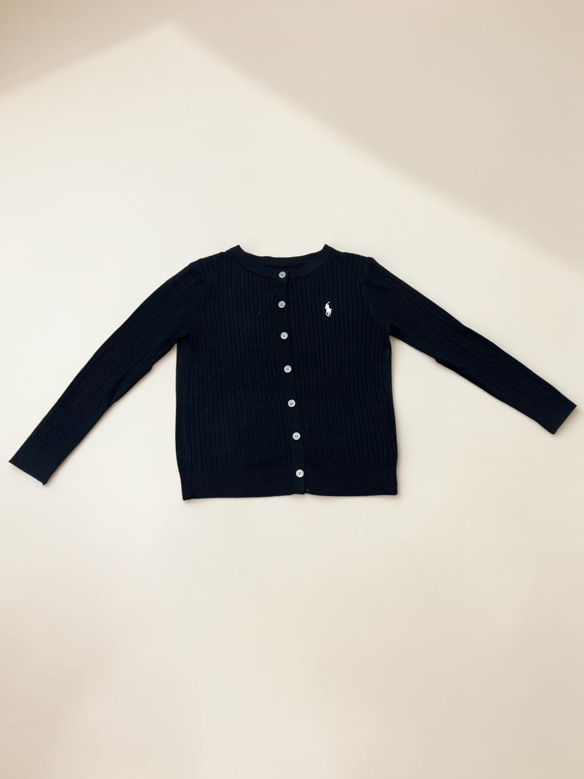 Classic Cable Knit Button-up Cardigan