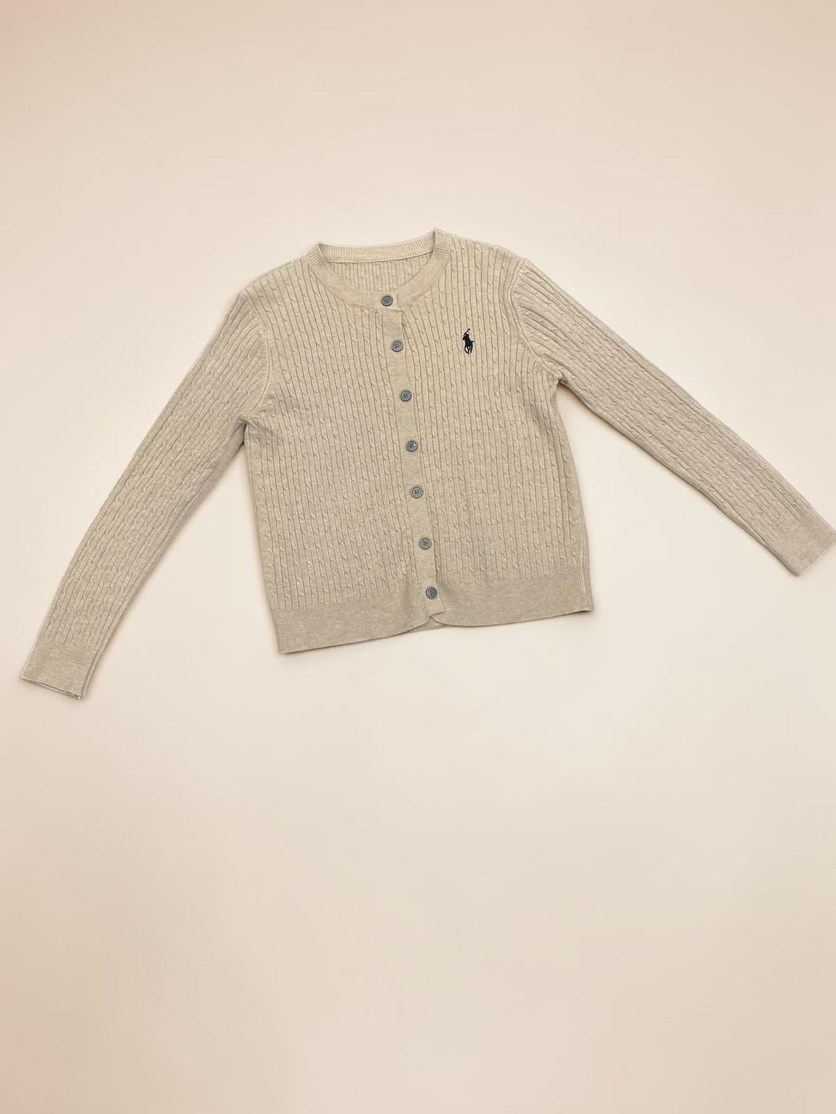 Classic Cable Knit Button-up Cardigan