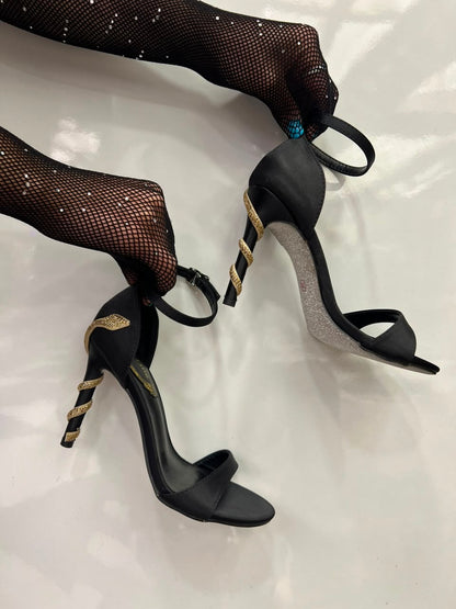 Bella Crystal Heel Pumps