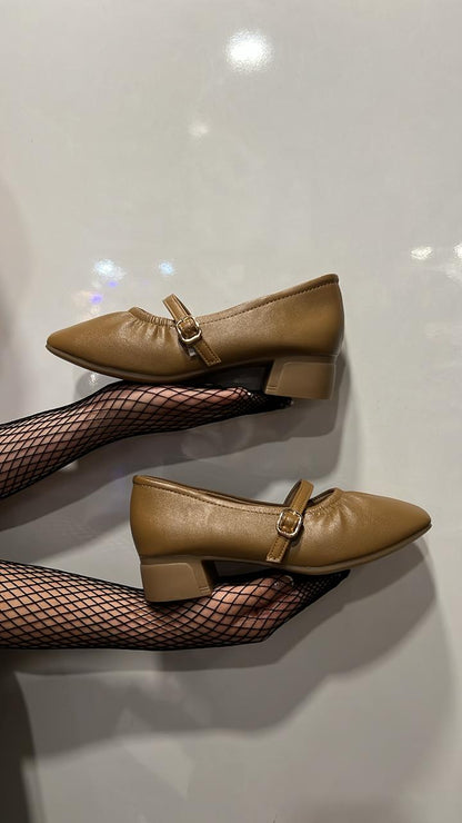 Elegant Mary Jane Block Heels