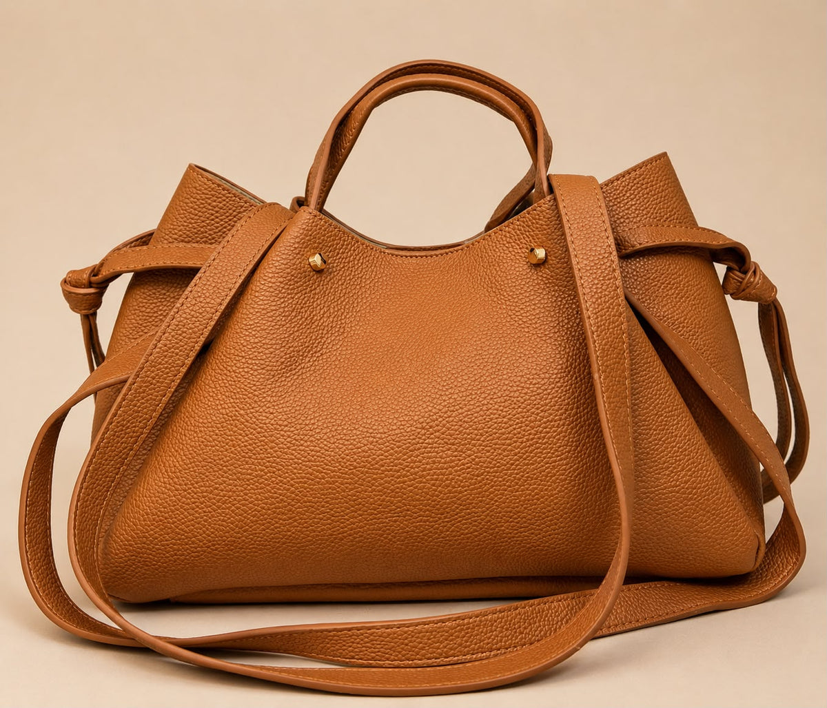 Leather Satchel Crossbody Bag