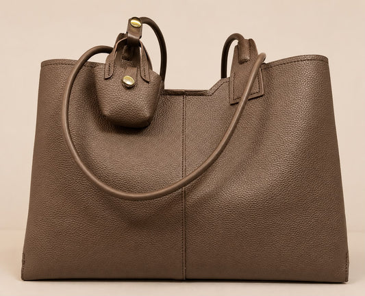 Tote Bag With Mini Bag Charm