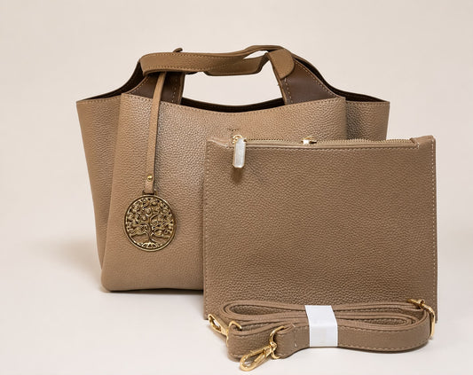 Tote Bag Set With Detachable Pouch