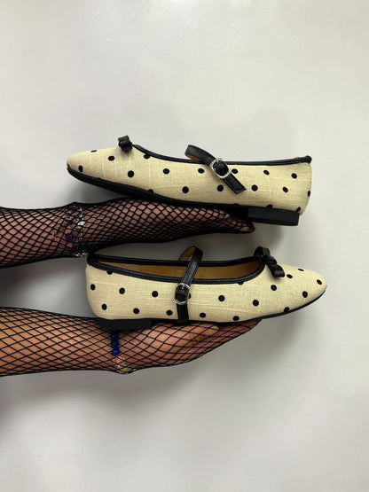 Polka Dot Ballet Flats