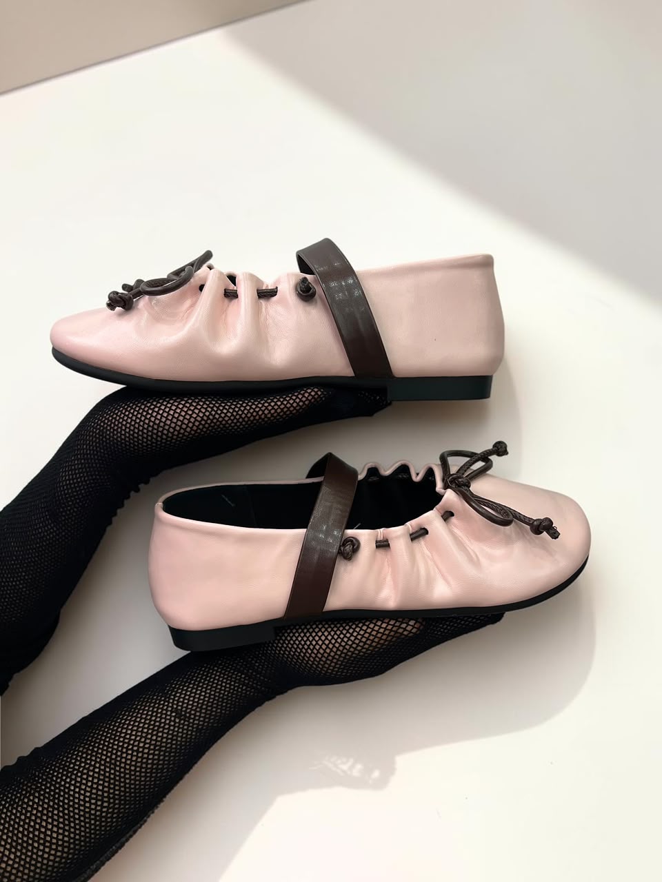 Ruched Mary Jane Ballet