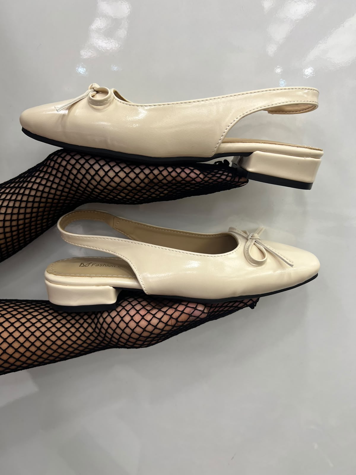 Espresso Bow Slingback Flats