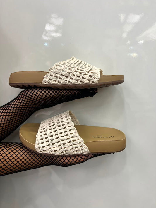 Woven Comfort Slide Sandals