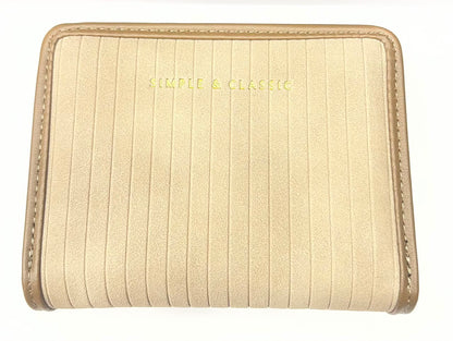 Vertical -Pattern Zip Wallet