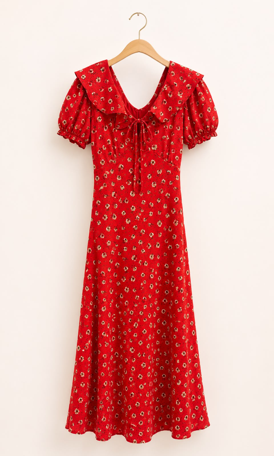 Bloom Ruffle Midi Dress