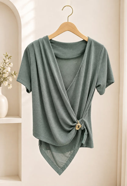 Sage Elegance Top