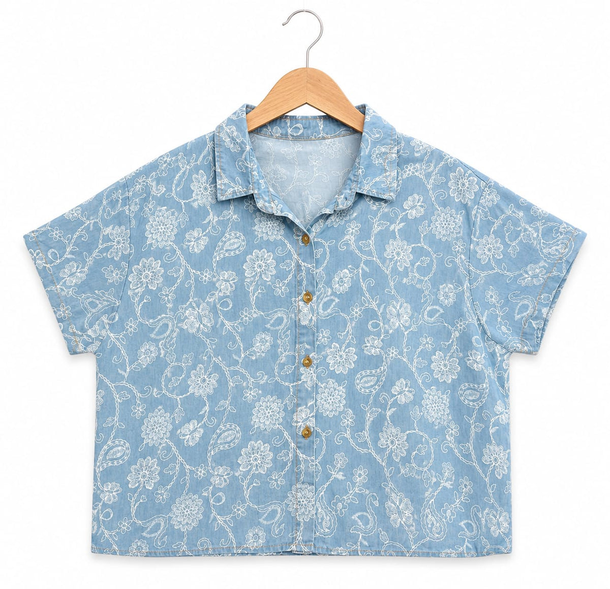 Floral Denim Shirt
