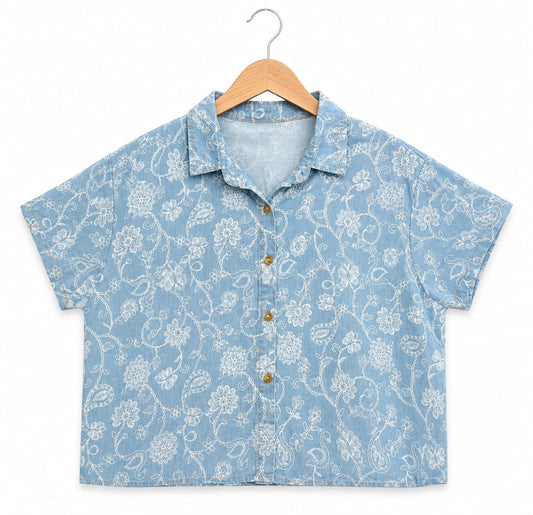 Floral Denim Shirt
