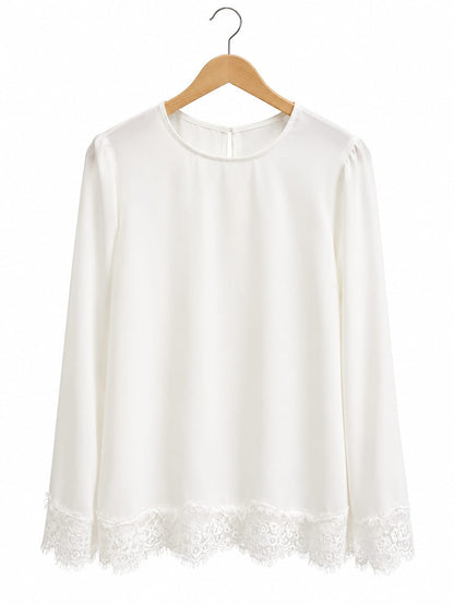 Lace Hem Top
