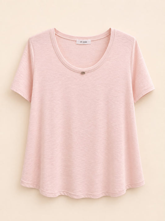 Soft Scoop -Neck Tee