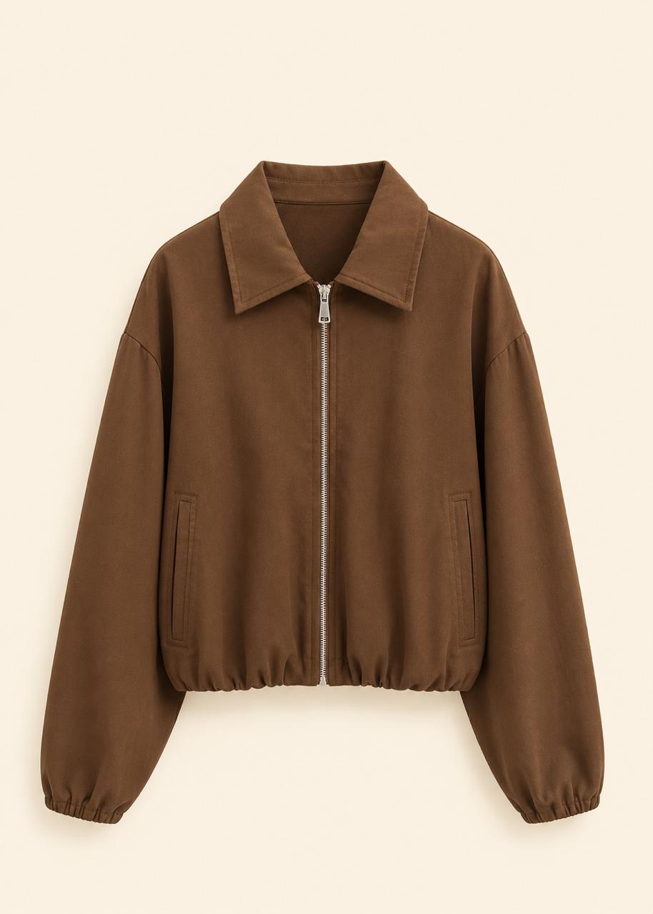 Mocha Classic Zip Jacket