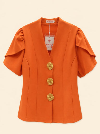 Blossom Button-Top