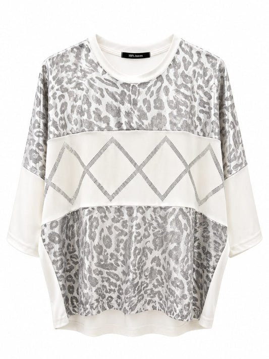 Leopard Diamond Top