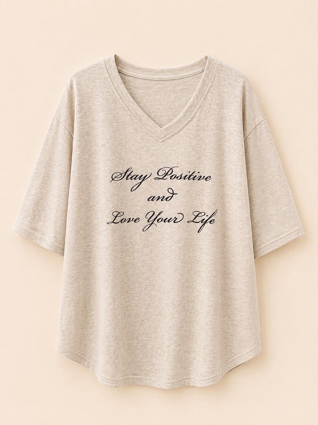 V-Neck Graphic Top
