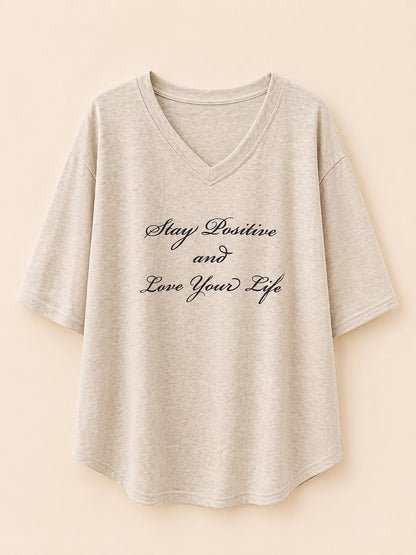 V-Neck Graphic Top