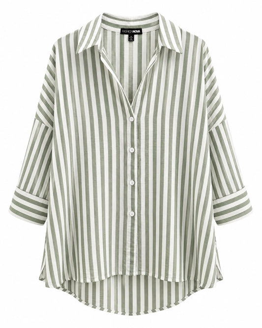 Stripe Collared Shirt